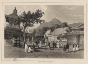 Hovedtemplet, Hakodadi, 1855 af Wilhelm Joseph Heine