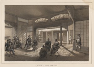 Konferencelokale, Hakodadi, 1855 af Wilhelm Joseph Heine