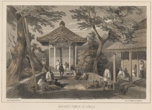 Mariners Temple i Simoda, 1855 af Wilhelm Joseph Heine