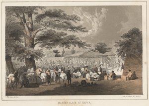 Markedspladsen i Napha, 1855 af Wilhelm Joseph Heine