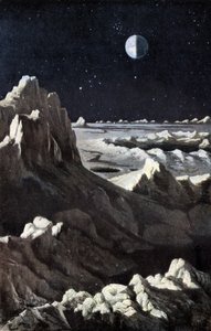 Månelandskab, ca. 1880 (kobberstik)