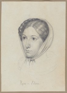 Agnes von Felsen, ca. 1822 (grafit) af Wilhelm Kügelgen