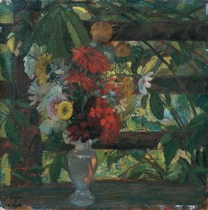lysthus med blomster