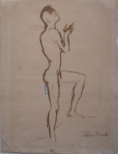 Stigende mand af Wilhelm Lehmbruck