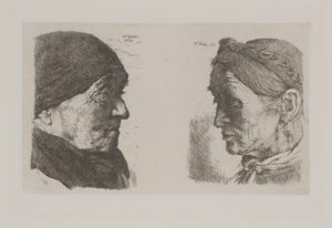 Et Bondepar af Wilhelm Maria Hubertus Leibl