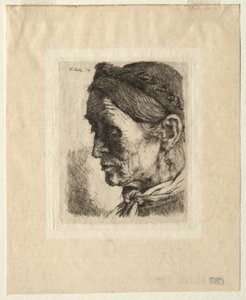 Overhoved for en bondekvinde, 1874. af Wilhelm Maria Hubertus Leibl
