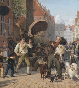 En gadescene i hundedagene af Wilhelm Marstrand
