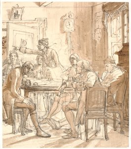 "Collegium politicum". (Den politiske kandestøber) af Wilhelm Marstrand