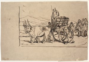 Don Quixotes hjemrejse i stutterivognen af Wilhelm Marstrand