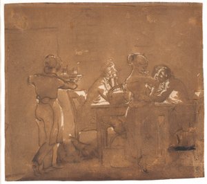 En værtshusscene af Wilhelm Marstrand