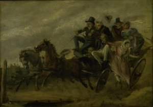 Afsnit fra Ludvig Holberg: Rejsen til det mirakuløse forår af Wilhelm Marstrand