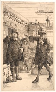 Erasmus Montanus beviser, at Per Degn er en hane af Wilhelm Marstrand