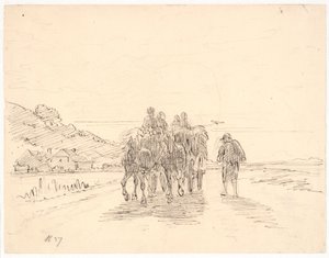 Kornet køres hjem af Wilhelm Marstrand