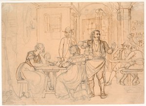 Osteriscene af Wilhelm Marstrand