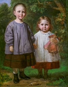 Ottilia og Christy Marstrand, kunstnerens døtre