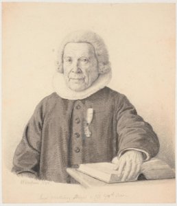 Pastor "Seyer Malling Beyer i sit 94de Aar" af Wilhelm Marstrand