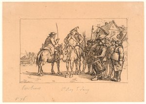 Peer Paars 1. bog 5. sang. Fogden på Anholt og Jens Blok samler deres tropper af Wilhelm Marstrand