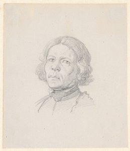 Portræthoved, svensk bonde af Wilhelm Marstrand