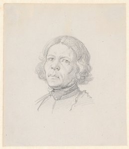 Portræthoved, svensk bonde af Wilhelm Marstrand