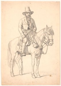 "Prins Rospigliosi" til hest, "Vægter i Nemi" af Wilhelm Marstrand