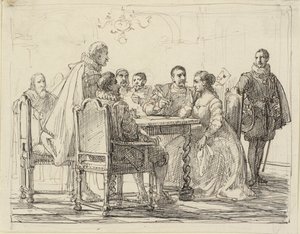 Selskabsscene, Chr. IVs tid