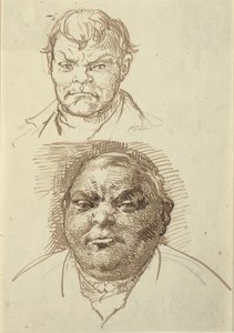 To mandshoveder af Wilhelm Marstrand