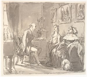 Visit hos hendes nåde af Wilhelm Marstrand