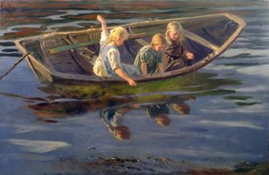 Crabfishing, Christiania (olie på lærred)