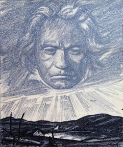 A Tribute to the Genius of Beethoven, illustration fra 