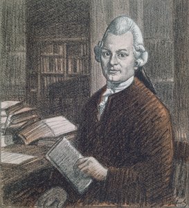 Portræt af Gotthold Ephraim Lessing (1729-81), illustration fra magasinet 