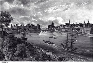 Udsigt over Narva, ca. 1850 af Wilhelm Siegfried Stavenhagen