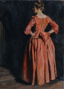 portræt af en dame af Wilhelm Thöny