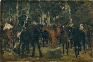 Afmonterede Cuirassiers af Wilhelm Trübner