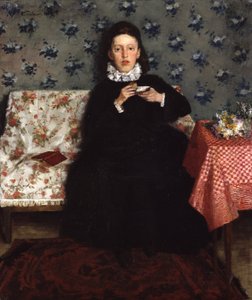 På sofaen af Wilhelm Trübner
