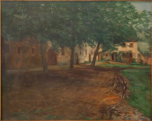 Økonomisk bygning i Amorbach af Wilhelm Trübner