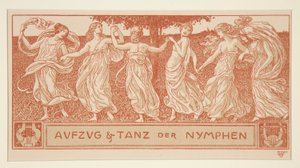 Nymfernes procession og dans af Wilhelm Volz