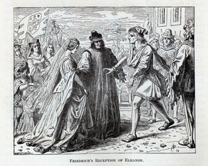 Friedrichs modtagelse af Eleanor, 1882 af Wilhelm Werthmann
