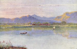 Ved Lakeside, set mod Constantia (farvelitografi)