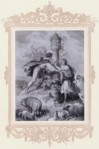 Haideroslein (litho) af Wilhelm von (after) Kaulbach