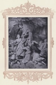 Pige i skoven, den trofaste Eckart (litho)