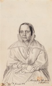 Maria Elisabeth von Wright, kunstnerens mor af Wilhelm von Wright