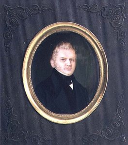 Portræt af Alexander Muravyov, ca. 1840 (akvarel og gouache) af Wilhelmina Feodorovna Gebhard