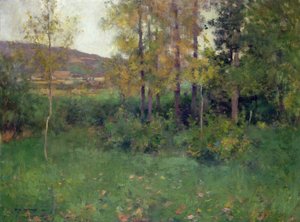 Forårslandskab, Giverny af Willard Leroy Metcalf