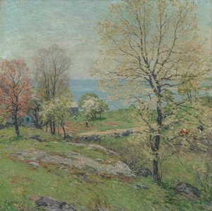 The Budding Oak, 1916. af Willard Leroy Metcalf