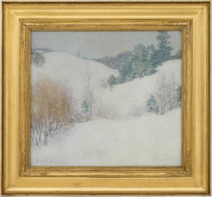 Den hvide græsmark af Willard Leroy Metcalf