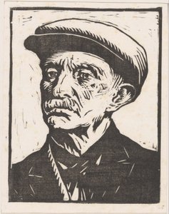 Portræt af en ukendt mand af Willem Adrianus Grondhout (signed by artist)