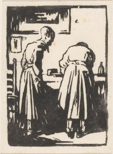 To kvinder i et studie