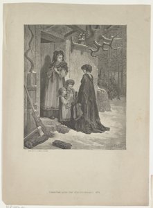 Kvinde med en guitar foran et hus i Alsace af Willem Bal