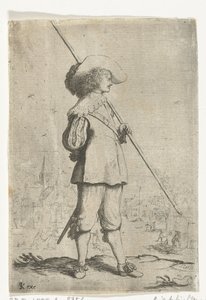 stående soldat af Willem Basse (attributed to)