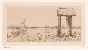 Græsgange på Kaag, med postkasse Letterbox, Kaag (original titel)